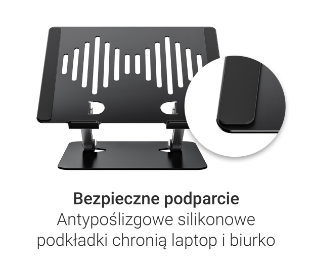 Silver Monkey Aluminiowa podstawka pod laptopa Ergo Fix - 1479558 - zdjęcie 4